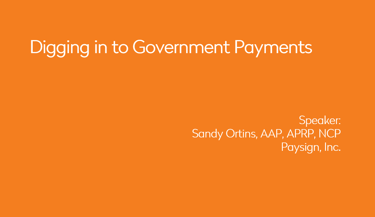 Digging in to Government Payments